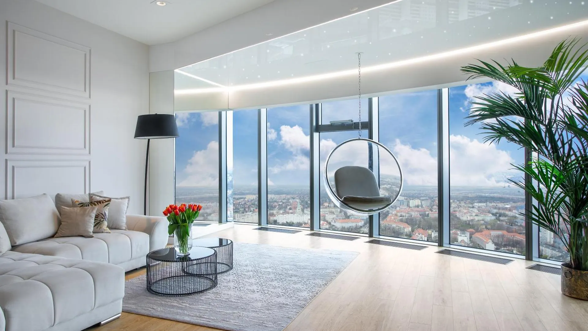 Apartamenty Sky Tower Z Jakuzzi Przy Oknie Wrocław Lengyelország