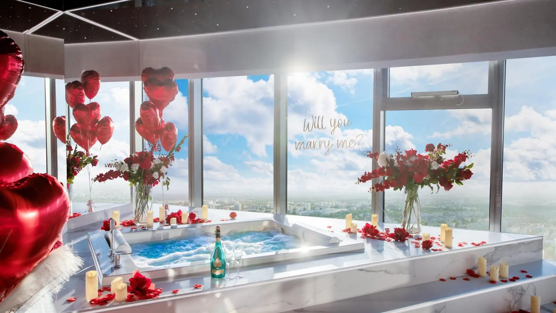 Apartamenty Sky Tower Z Jakuzzi Przy Oknie